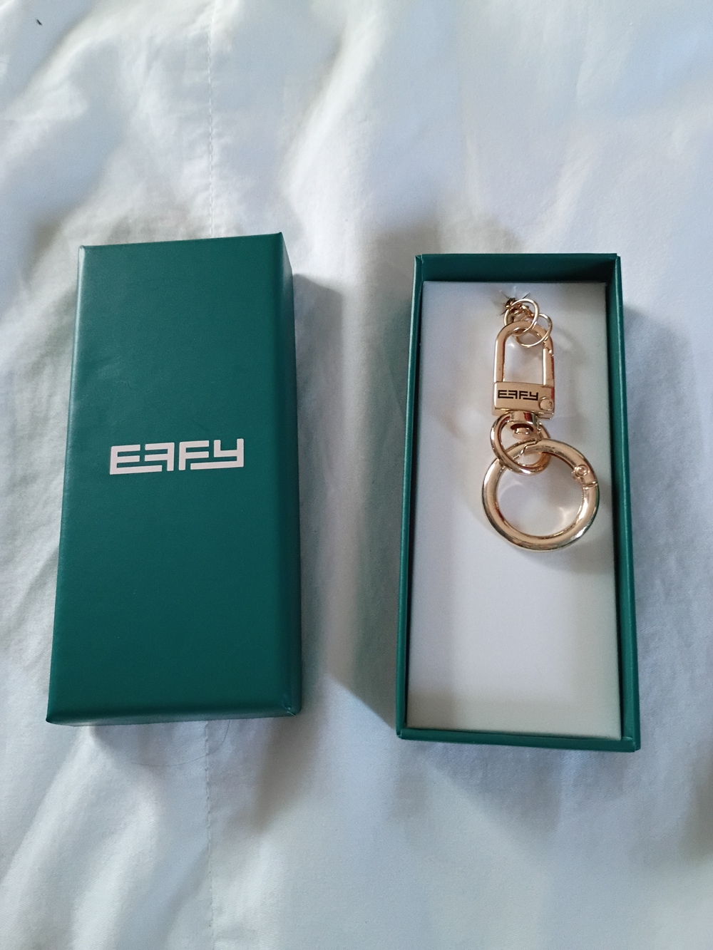 Effy Gold Toned Purse Charm Keyring Keychain
